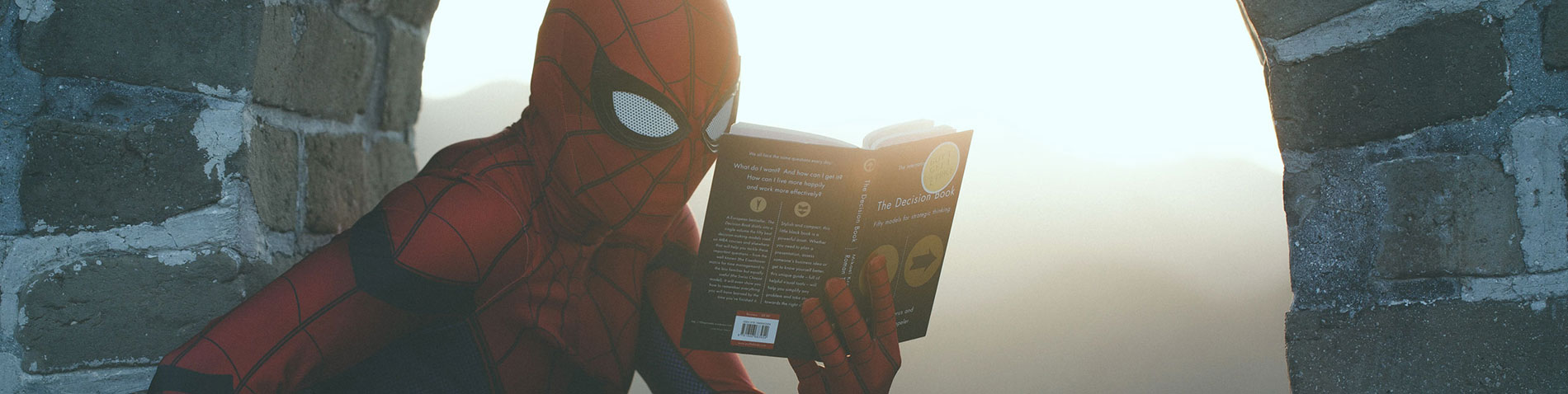 spider-man reading